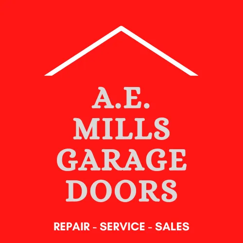 A.E. Mills Garage Doors logo